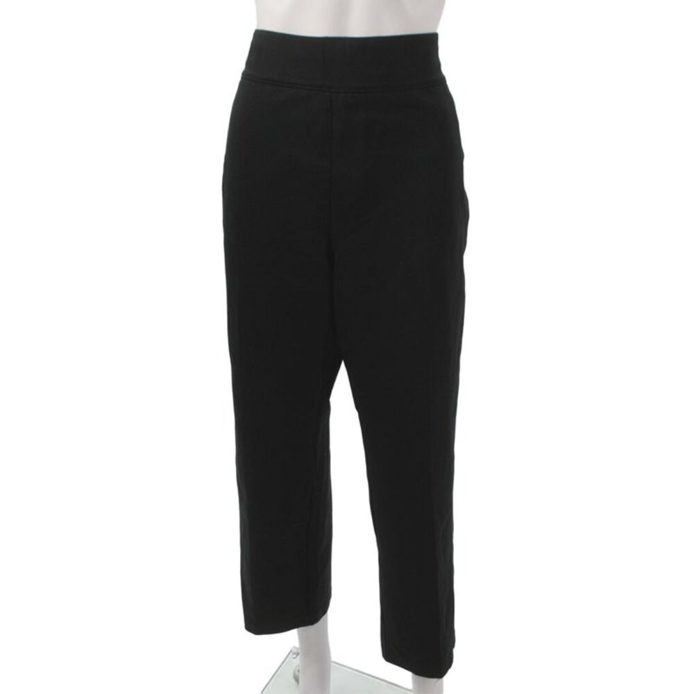 Spanx Womens Ankle Pants Black Pull On Plus Size 1X